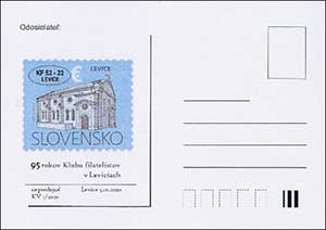 Promotional philatelic exhibition dedicated to the 95th anniversary of the club of philatelists in Levice