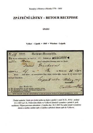 RECEIPTS FROM MORAVIA AND SILESIA – sheet 45