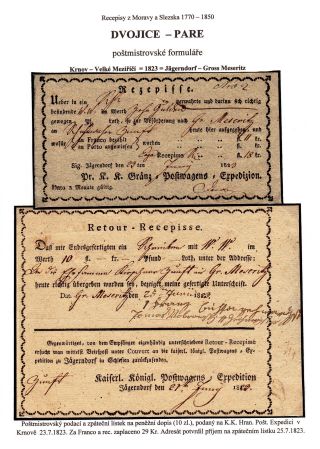 RECEIPTS FROM MORAVIA AND SILESIA – sheet 67