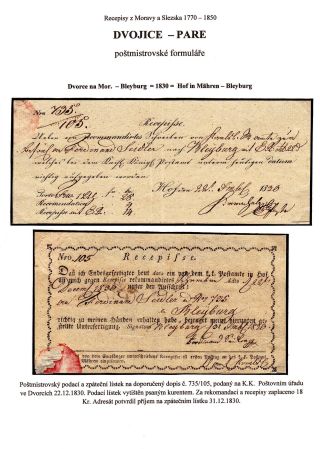 RECEIPTS FROM MORAVIA AND SILESIA – sheet 72