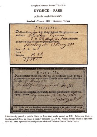 RECEIPTS FROM MORAVIA AND SILESIA – sheet 73