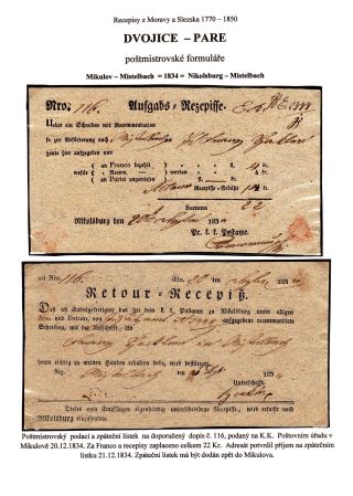 RECEIPTS FROM MORAVIA AND SILESIA – sheet 74