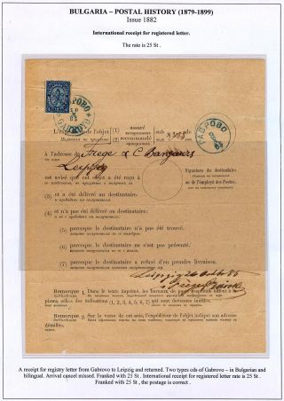 BULGARIEN: POSTGESCHICHTE 1879-1899 – Blatt 31
