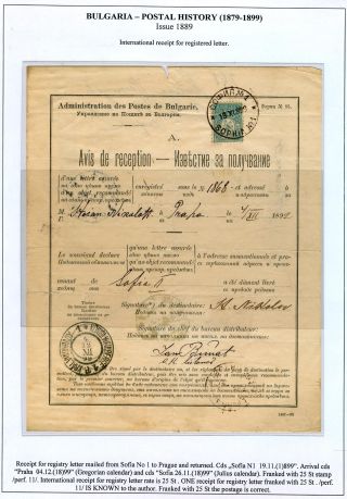 BULGARIEN: POSTGESCHICHTE 1879-1899 – Blatt 77