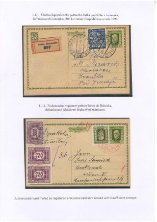 POSTKARTEN MIT WERTSTEMPEL T. G. MASARYK – Blatt 4