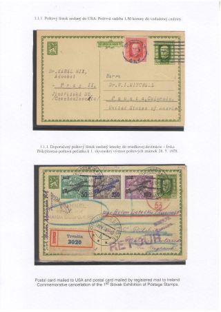 POSTKARTEN MIT WERTSTEMPEL T. G. MASARYK – Blatt 5