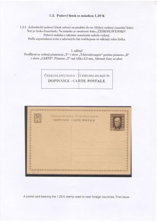 POSTKARTEN MIT WERTSTEMPEL T. G. MASARYK – Blatt 9