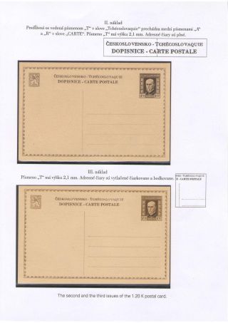 POSTKARTEN MIT WERTSTEMPEL T. G. MASARYK – Blatt 10