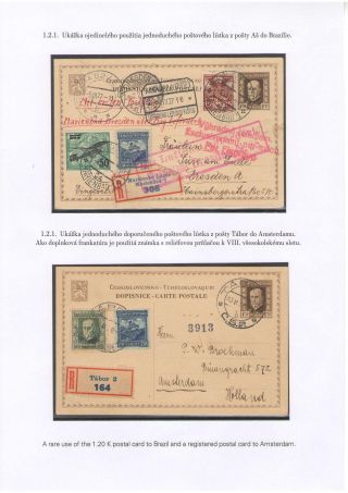 POSTKARTEN MIT WERTSTEMPEL T. G. MASARYK – Blatt 12