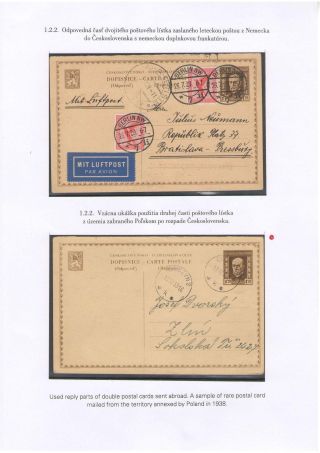 POSTKARTEN MIT WERTSTEMPEL T. G. MASARYK – Blatt 15