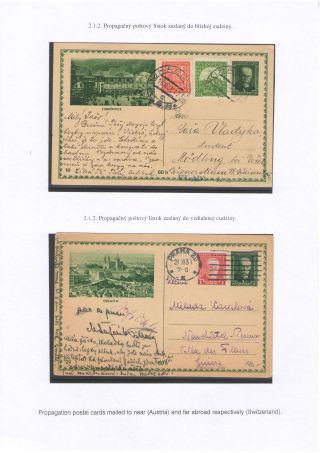 POSTKARTEN MIT WERTSTEMPEL T. G. MASARYK – Blatt 27