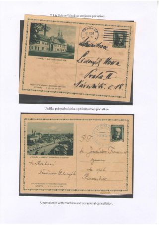 POSTKARTEN MIT WERTSTEMPEL T. G. MASARYK – Blatt 34