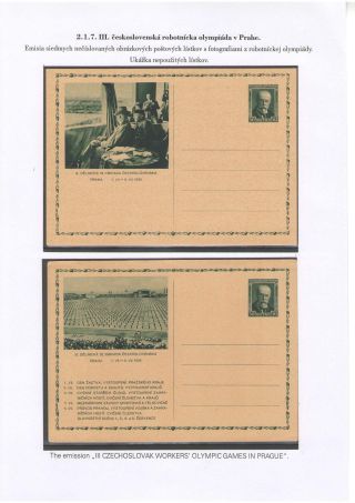 POSTKARTEN MIT WERTSTEMPEL T. G. MASARYK – Blatt 35