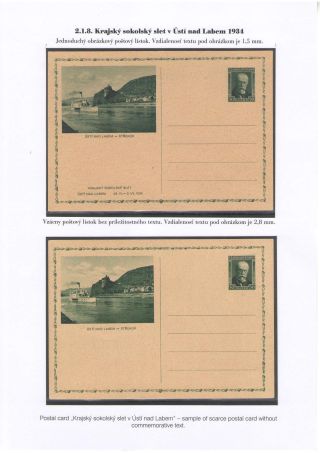 POSTKARTEN MIT WERTSTEMPEL T. G. MASARYK – Blatt 36
