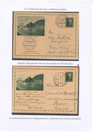 POSTKARTEN MIT WERTSTEMPEL T. G. MASARYK – Blatt 37