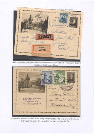 POSTKARTEN MIT WERTSTEMPEL T. G. MASARYK – Blatt 43