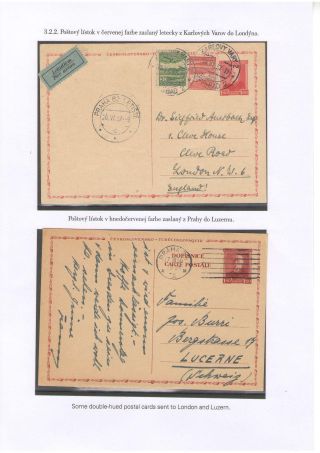 POSTKARTEN MIT WERTSTEMPEL T. G. MASARYK – Blatt 55