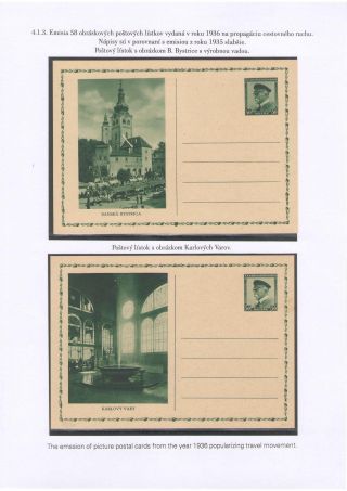 POSTKARTEN MIT WERTSTEMPEL T. G. MASARYK – Blatt 65