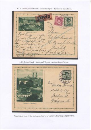 POSTKARTEN MIT WERTSTEMPEL T. G. MASARYK – Blatt 66