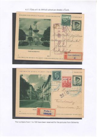POSTKARTEN MIT WERTSTEMPEL T. G. MASARYK – Blatt 71