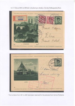 POSTKARTEN MIT WERTSTEMPEL T. G. MASARYK – Blatt 74