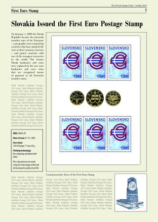 THE SLOVAK STAMPS "TIMES" - NEWS ABOUT THE SLOVAK POSTAGE STAMPS – sheet 2