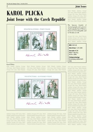 THE SLOVAK STAMPS "TIMES" - NEWS ABOUT THE SLOVAK POSTAGE STAMPS – sheet 7