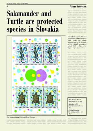 THE SLOVAK STAMPS "TIMES" - NEWS ABOUT THE SLOVAK POSTAGE STAMPS – sheet 9