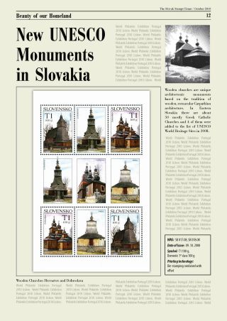 THE SLOVAK STAMPS "TIMES" - NEWS ABOUT THE SLOVAK POSTAGE STAMPS – sheet 12