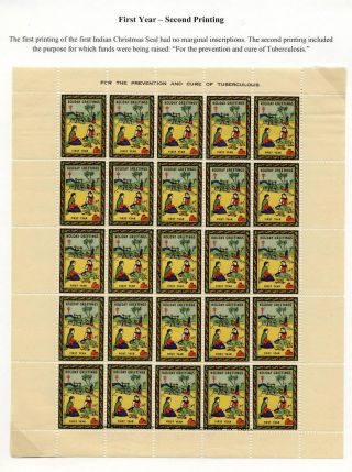 BRITISCH-INDIEN: CHRISTMAS-VERSCHLUSSMARKEN 1941-1947 – Blatt 3