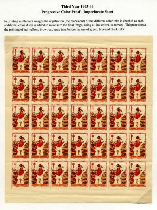 BRITISCH-INDIEN: CHRISTMAS-VERSCHLUSSMARKEN 1941-1947 – Blatt 9