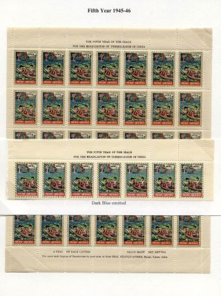 BRITISCH-INDIEN: CHRISTMAS-VERSCHLUSSMARKEN 1941-1947 – Blatt 13