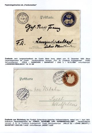POSTAGE FREE LABELS "FREI IT. AVERS. Nr. 8" – sheet 8