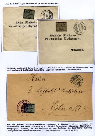 POSTAGE FREE LABELS "FREI IT. AVERS. Nr. 8" – sheet 47
