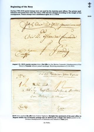 DIE POSTGESCHICHTE DER ÖSTERREICHISCHEN KRIEGSMARINE – Blatt 3