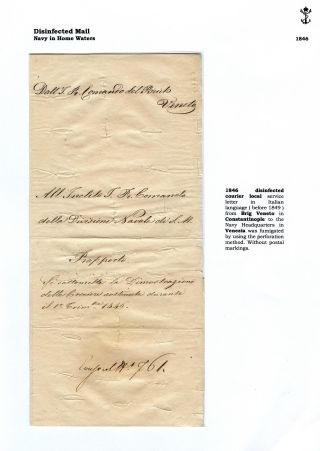 THE POSTAL HISTORY OF AUSTRIAN NAVY – sheet 31
