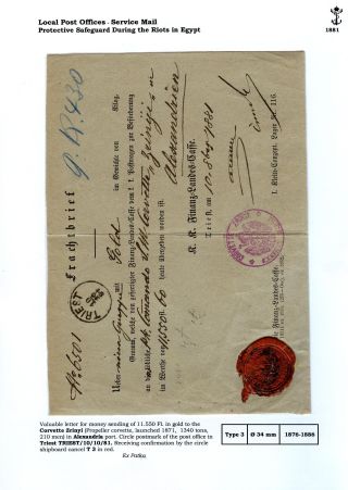 THE POSTAL HISTORY OF AUSTRIAN NAVY – sheet 38