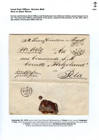 THE POSTAL HISTORY OF AUSTRIAN NAVY – sheet 45