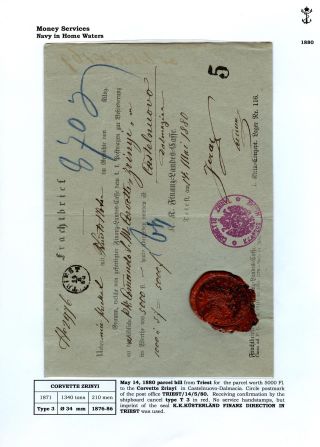 THE POSTAL HISTORY OF AUSTRIAN NAVY – sheet 108