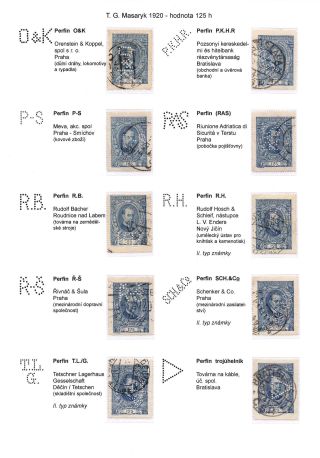 PERFINY NA EMISI TGM 1920 – list 6