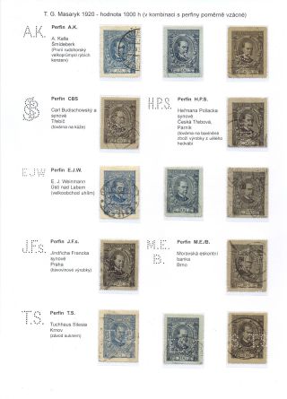 PERFINY NA EMISI TGM 1920 – list 8