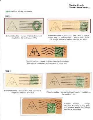 DREIECKSTEMPELN AUS LONDON – Blatt 52