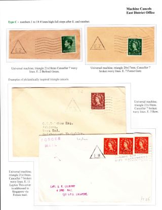 DREIECKSTEMPELN AUS LONDON – Blatt 75