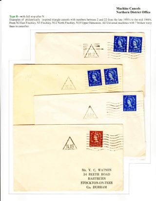 DREIECKSTEMPELN AUS LONDON – Blatt 79