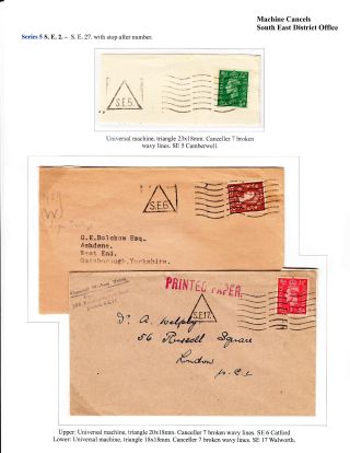 DREIECKSTEMPELN AUS LONDON – Blatt 91