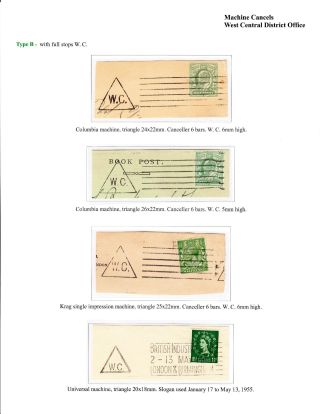 DREIECKSTEMPELN AUS LONDON – Blatt 113