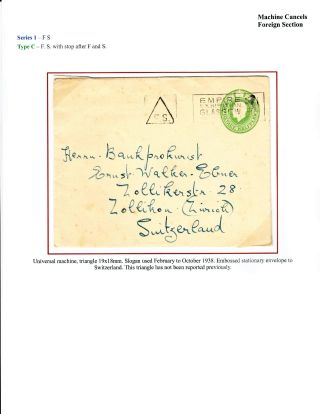 DREIECKSTEMPELN AUS LONDON – Blatt 118