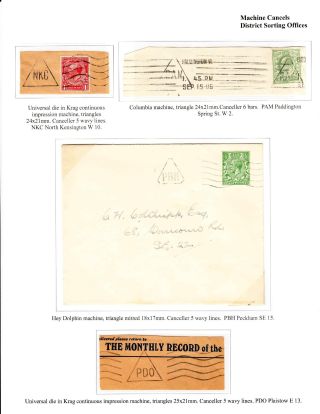 DREIECKSTEMPELN AUS LONDON – Blatt 124