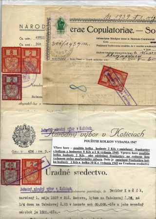 TSCHECHOSLOWAKEI: STEMPELMARKEN AUSGABE 1947 – Blatt 5