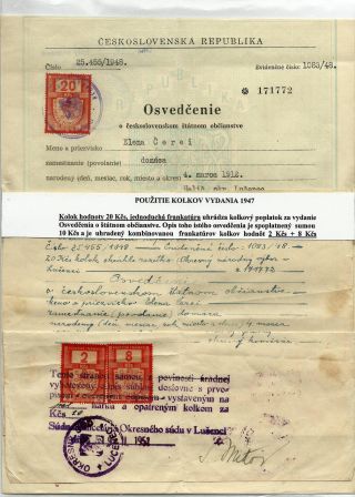 TSCHECHOSLOWAKEI: STEMPELMARKEN AUSGABE 1947 – Blatt 13